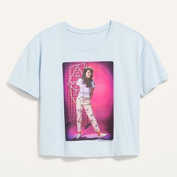NWT OLD NAVY Cropped Licensed Pop Culture Graphic T-Shirt  Saved by the bell XL - Picture 1 of 2